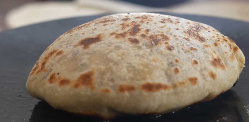 Cooking Paneer Paratha